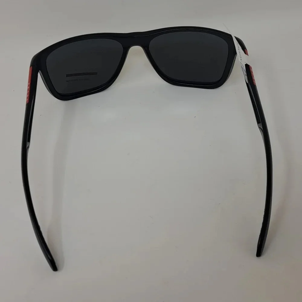 NWT Prada Linea Rossa Black Black Sport Rectangle SPS 04O 1BO-1A1 58-16-140 - Picture 15 of 16